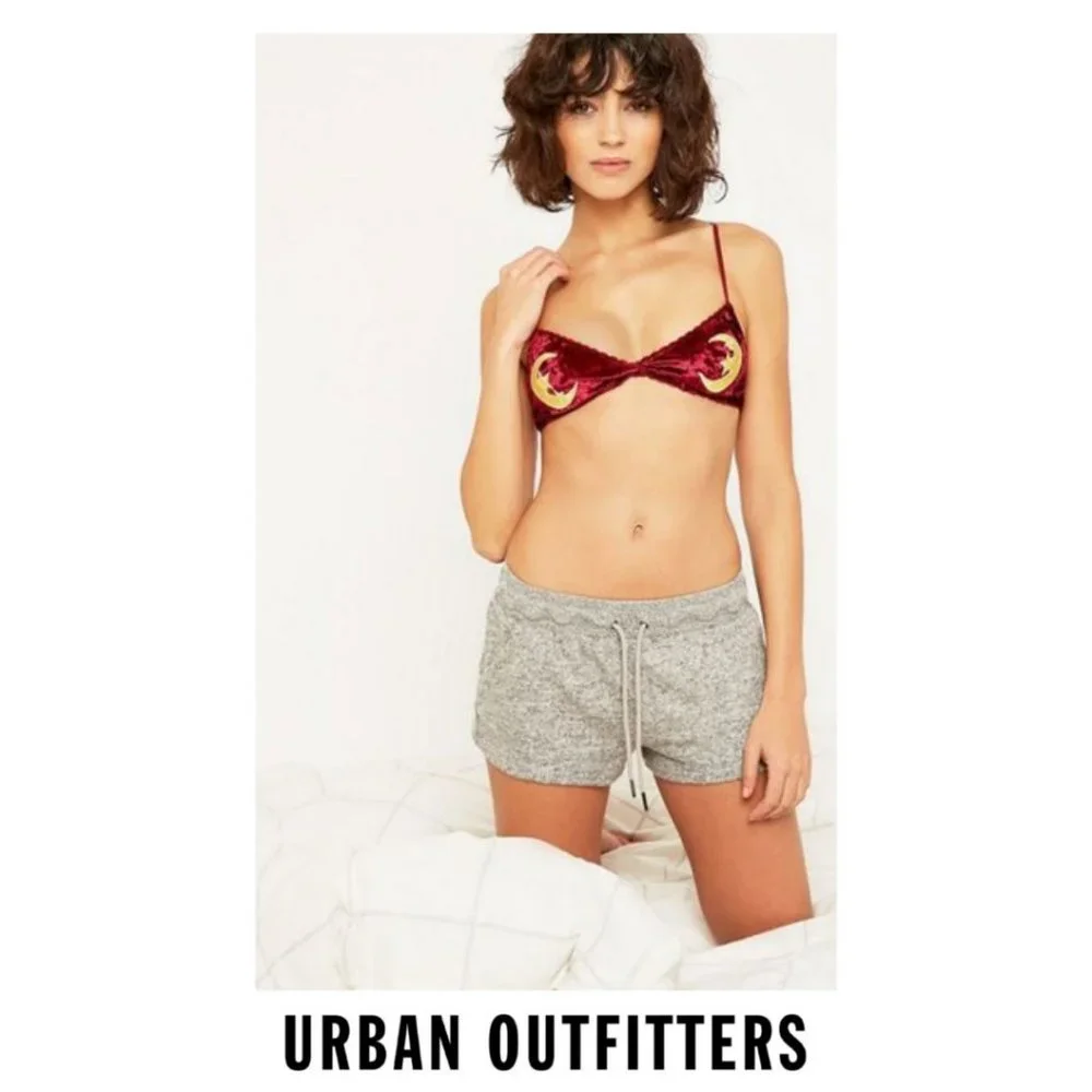 Urban Outfitters Moon + Star Velvet Bralette